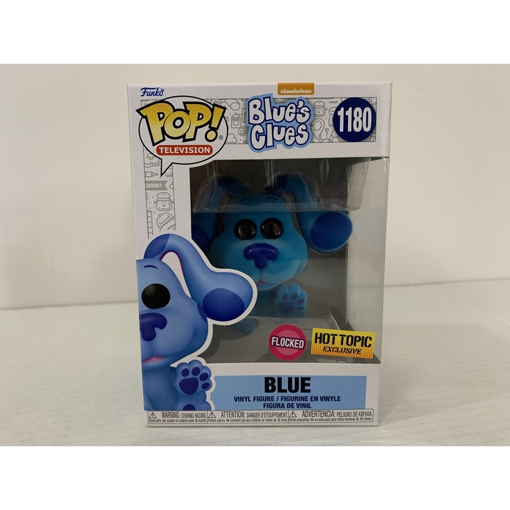 Funko Pop! Nickelodeon Blue's Clues 1180 Blue Flocked Hot Topic Exclusive - Picture 1 of 6